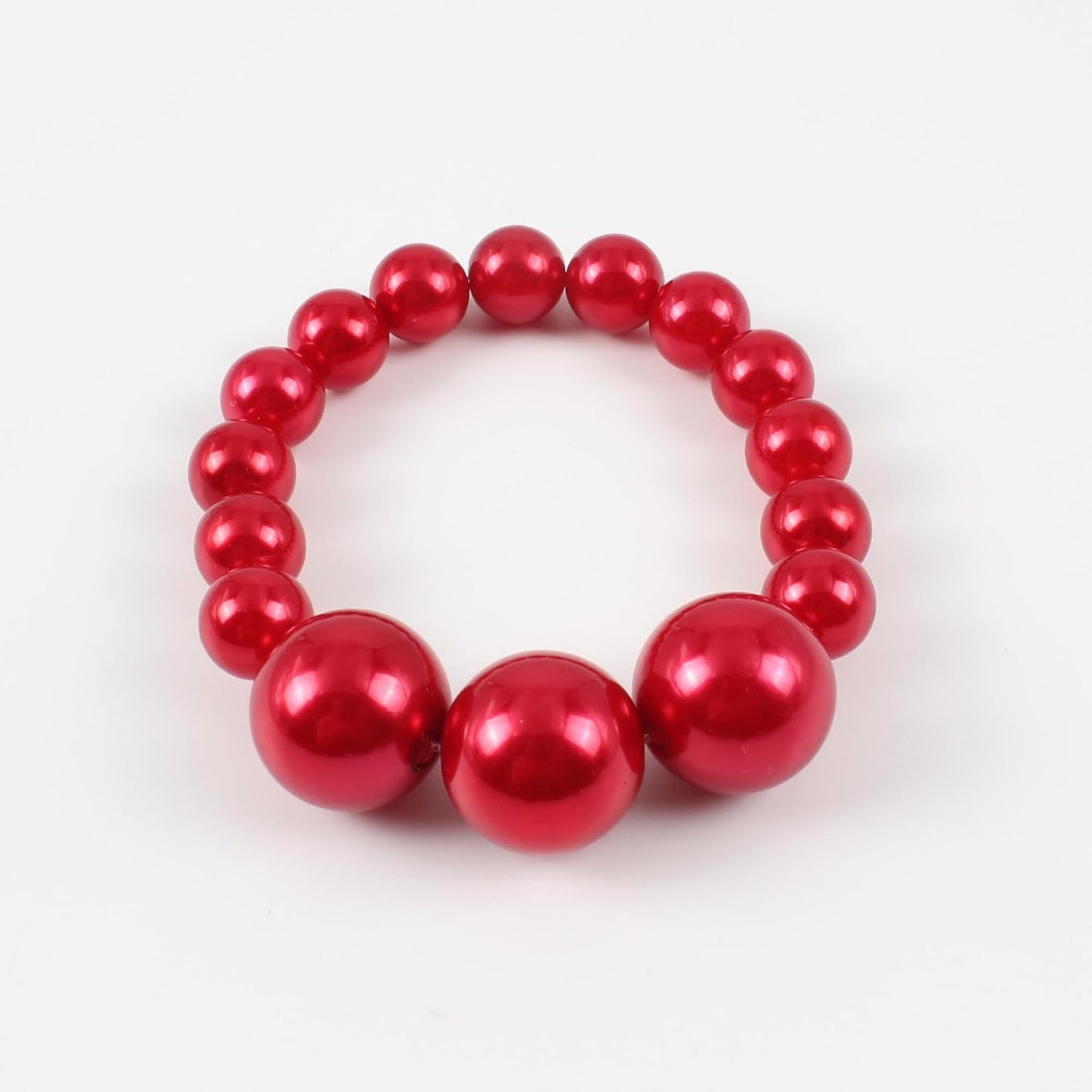 KOSMOS-LI Women's Large Big Simulated Pearl Statement 19" Necklace Bracelet and Earrings Jewelry Set