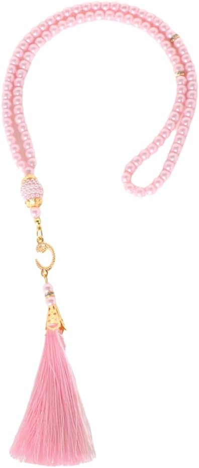 Islam Prayer Beads Tassels Bracelets for Women Meditation Protection Muslim Religion Colored Arab Strand Bangle for Men Boho Chakra Statement Stylish Long Chain Handmade Birthday Gifts