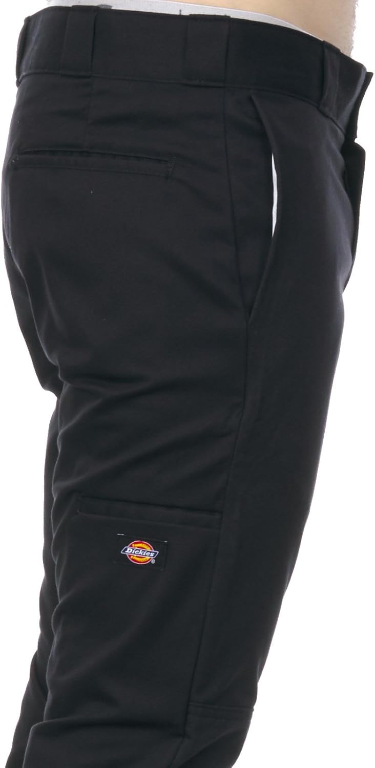 Dickies Men's Skinny Straight Double Knee Work Pants - Durable, Slim Fit, Industrial Uniform & Workwear
