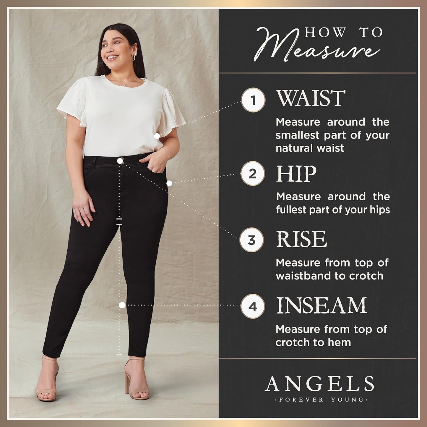 Angels Forever Young Women's Signature Straight Crop Jeans