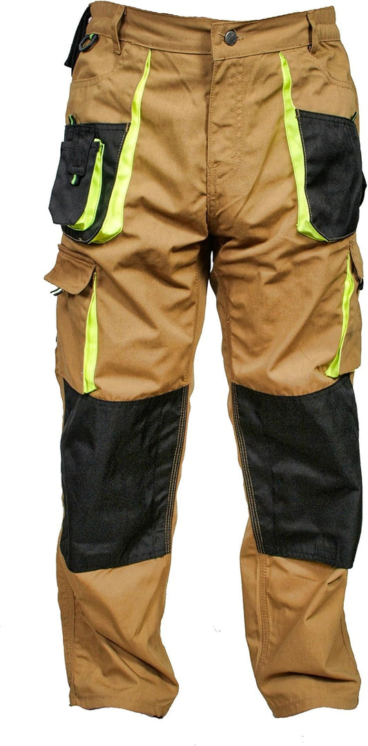 Juicy Trendz Work Trousers for Men - Men's Work Utility & Safety Pants for Construction and Outdoor Activities