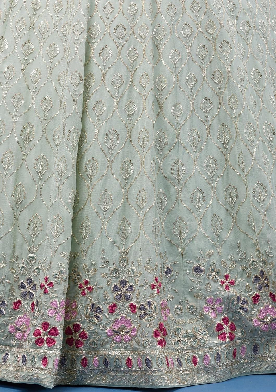 TRENDMALLS Georgette Embroidery Sequence Work Wedding Bridal Lehenga Choli with Dupatta Ready to wear