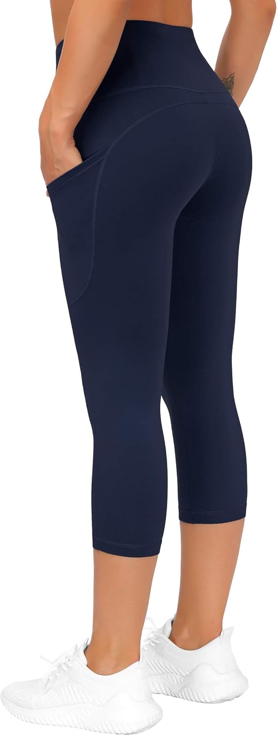 THE GYM PEOPLE Womens' Yoga Pants High Waist with Pocket Tummy Control