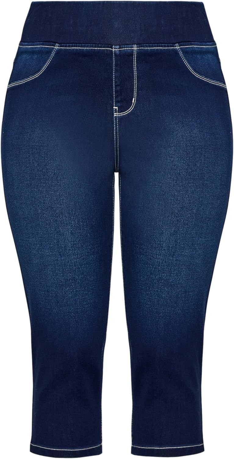 Women's Pull on Cropped Denim Legging
