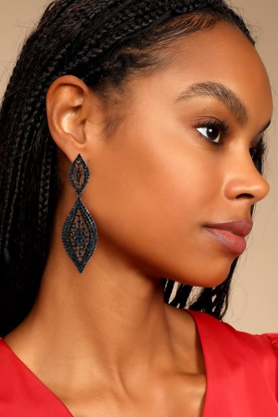 Elegant Rhinestone Dangle Earrings Crystal Wedding Bridal Long Dangling Drop Earrings Chandlier Earrings for Women Bridesmaid