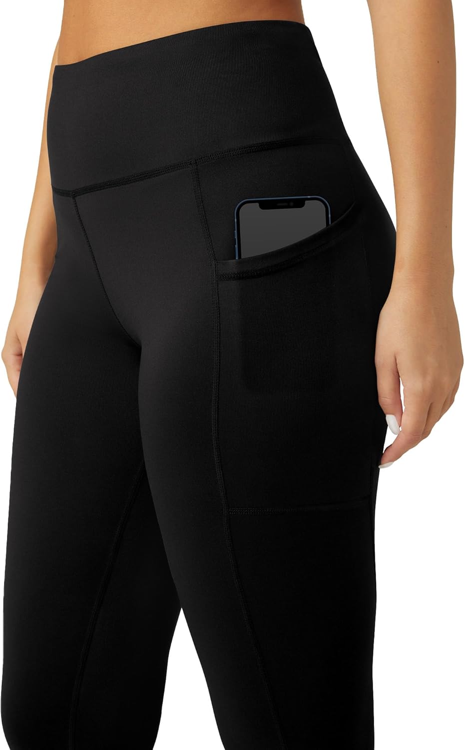 No Nonsense Leggings for Women with Tummy Control and Pockets, Athletic High Waist Yoga Pants