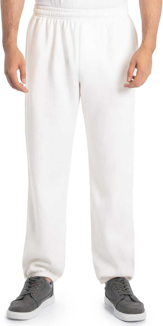 Fruit of the Loom Eversoft Fleece Elastic Bottom Sweatpants with Pockets, Relaxed Fit, Moisture Wicking, Breathable