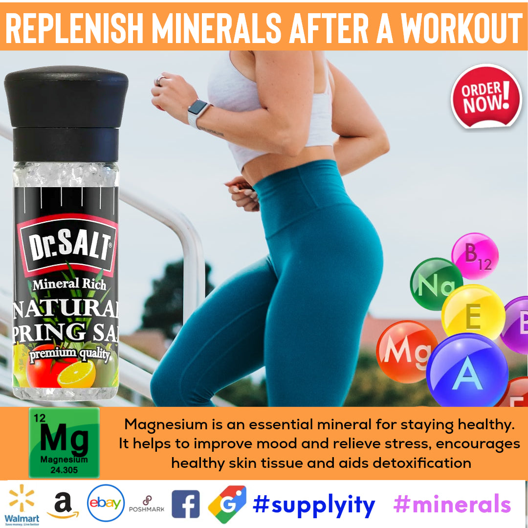 Dr.Salt Rich Mineral Doğal Kaynak Deniz Tuzu Değirmeni Küçük 4 oz