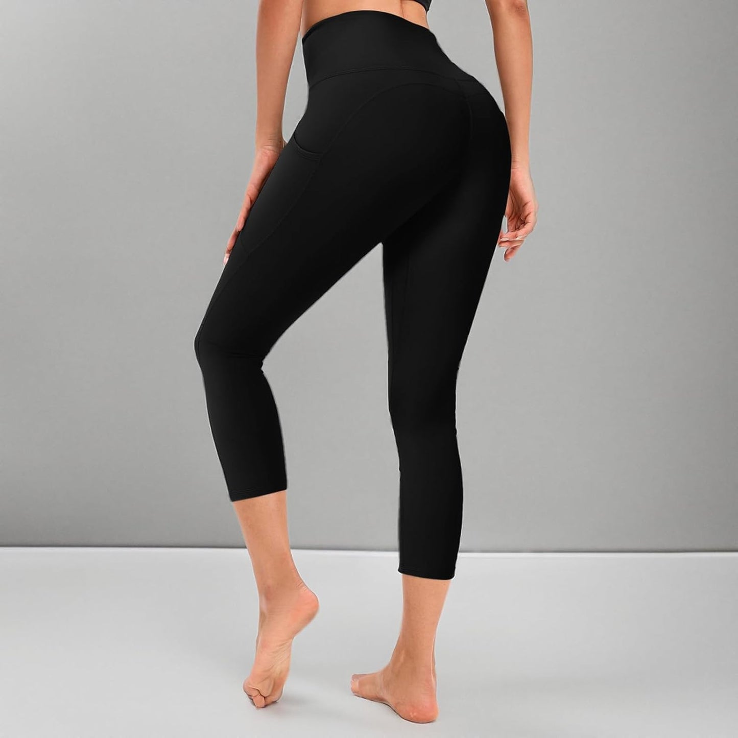 High Waisted Leggings with Pockets, 7/8 Full Length Buttery Soft Yoga Leggings for Woman