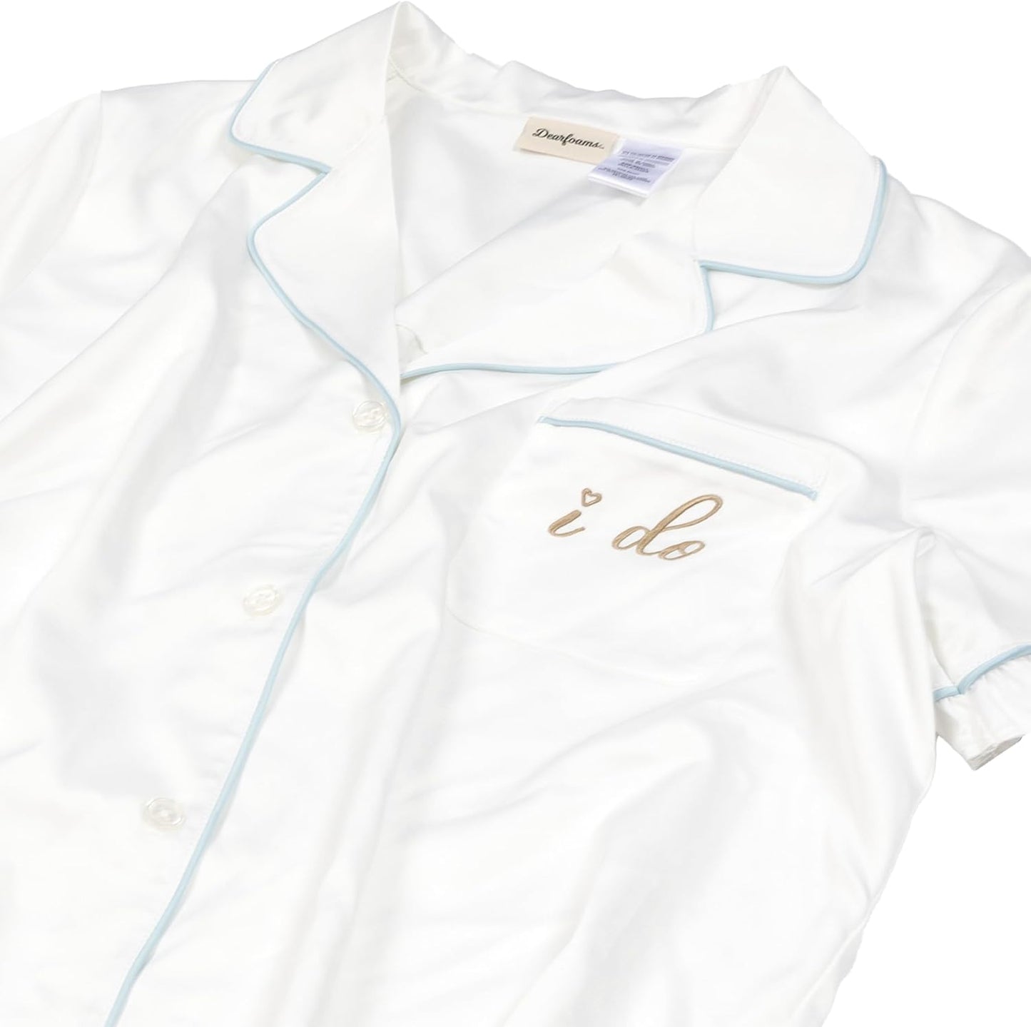 Dearfoams Women's Matching Bridal Pajamas, Robe & Nightwear Set for Bride & Bridesmaids, Wedding