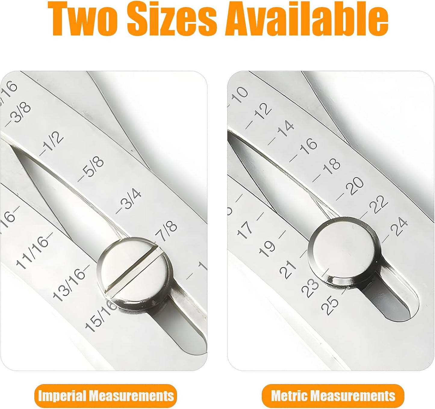 2025 Upgrade Portable Thread Checker Keychain, for Quick Thread Identification, Bolt and Nut Sizer Tool