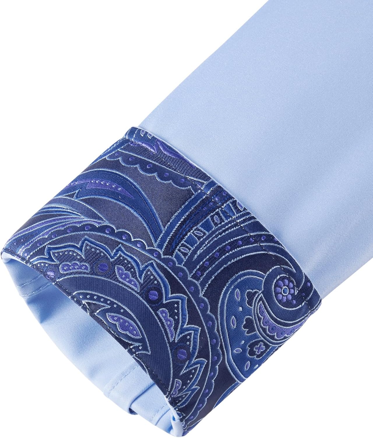 Mens Dress Shirts Long Sleeve Dress Shirts for Men Inner Contrast Button Down Casual Shirts for Men Big and Tall
