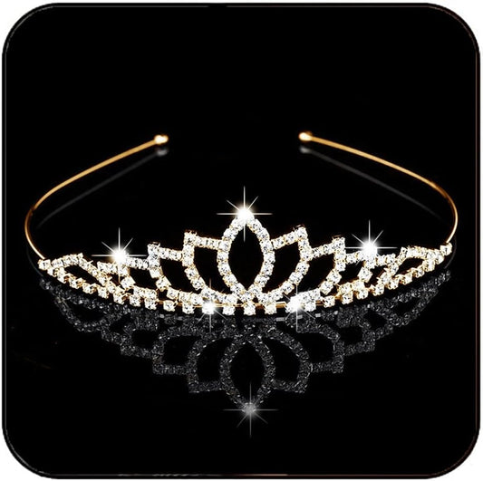 Kilshye Silver Tiaras and Crowns Rhinestone Wedding Tiara Birthday Prom Crown Hair Accessories for Women