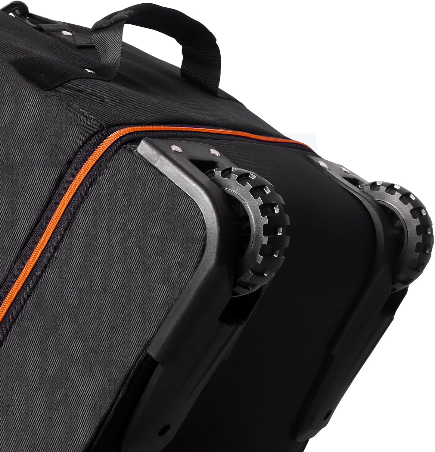Vomgomfom Expandable from 110L to 140L 31.5" Rolling Duffle Bag with 2 Wheels,Foldable Travel Duffel Bag with Large Convertible Compartment Pocket