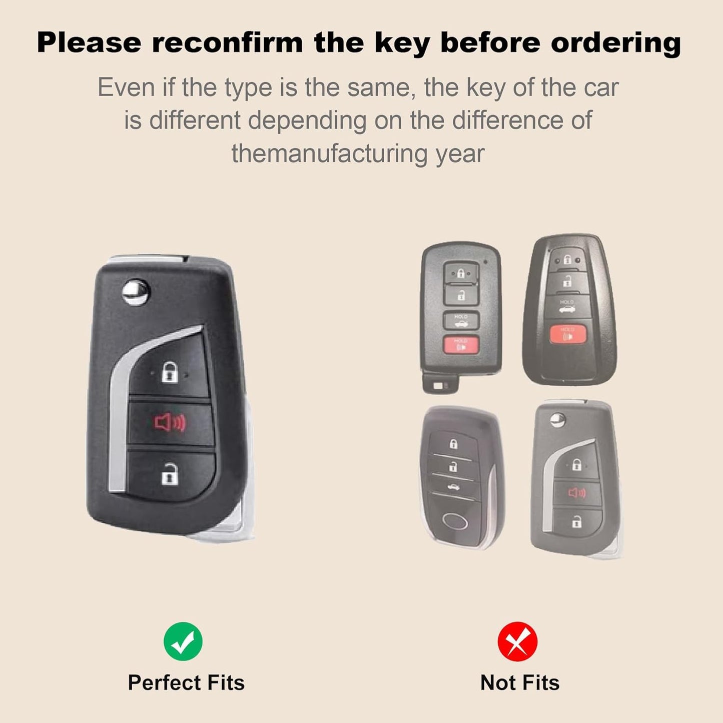 for Toyota 3 Buttons Key fob Cover with Diamond Heart Keychain, Car Accessories TPU for Fortuner Tundra Camry RAV4 Highlander Corolla Smart Key, Silver Clear