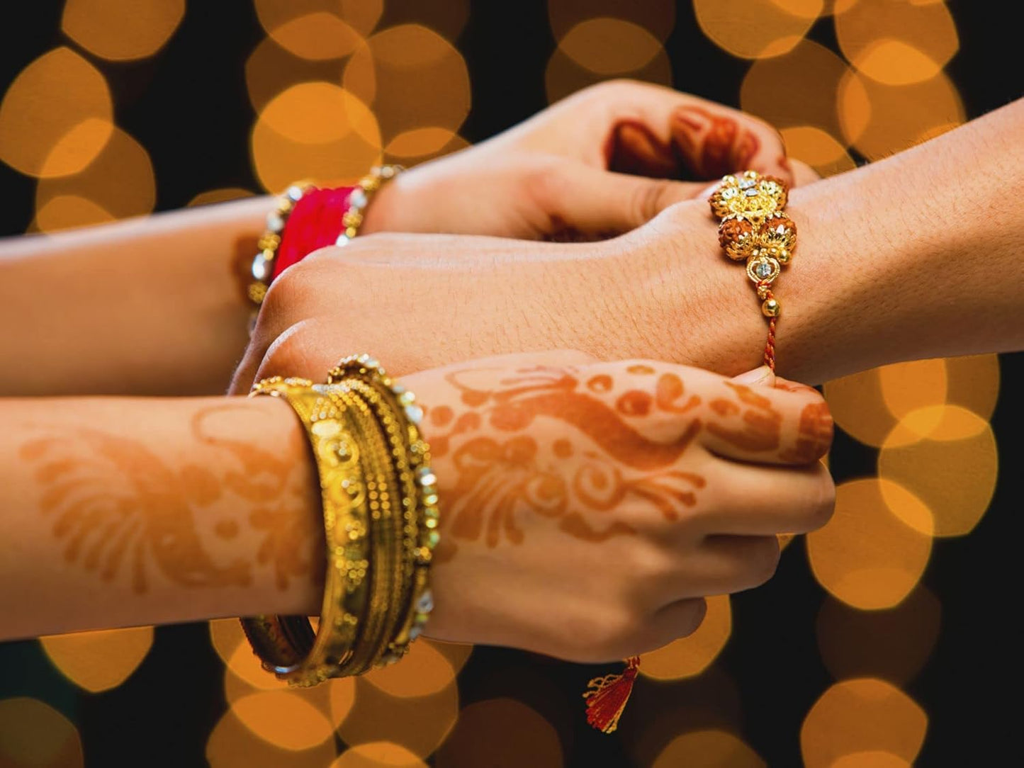 IS4A Set of Assorted Rakhi Bracelets (5 Rakhis) Handmade Rakhi Set of 5 Rakhi Gifts for Brother, Sister, Bhaiya, Bhabhi for Indian Rakhi Raksha Bandhan Festival Rakhi Bracelet