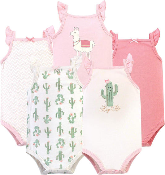 Hudson Baby Unisex Baby Cotton Sleeveless Bodysuits