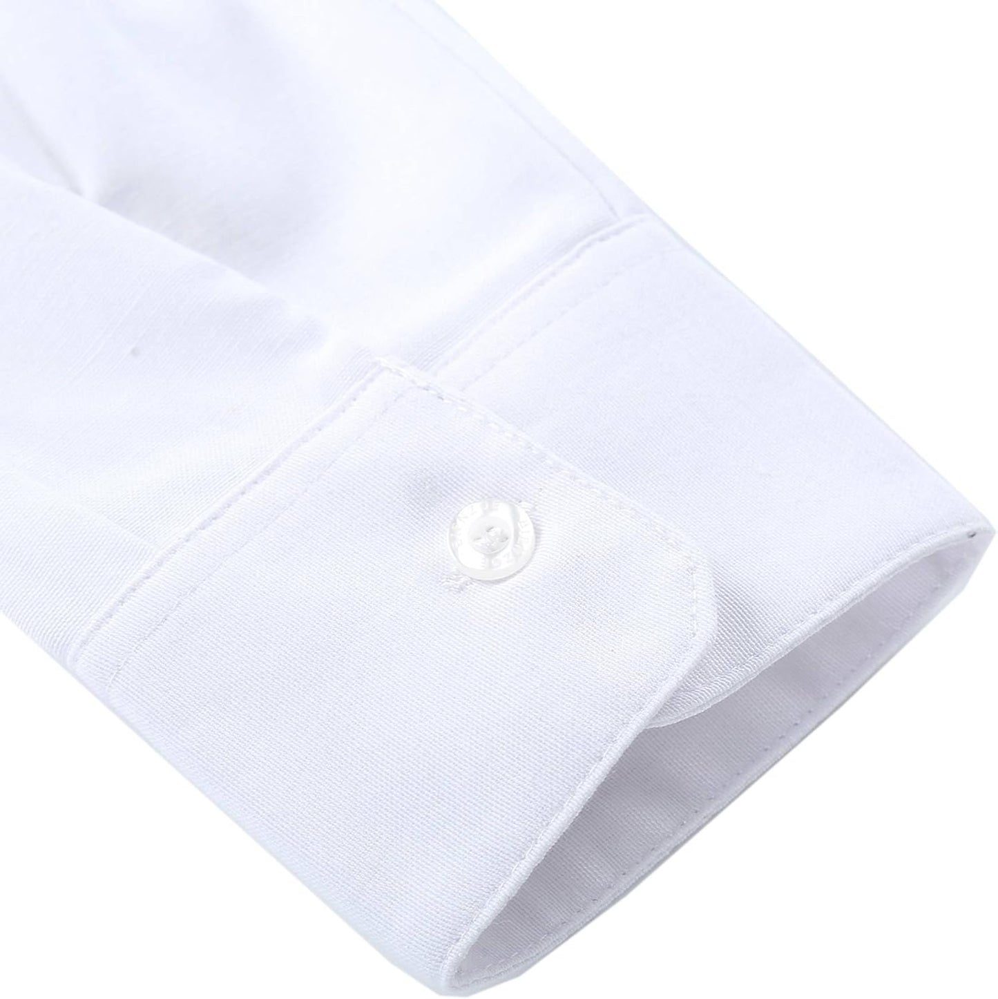 Bienzoe Boys Button Down Shirt: Kids Long Sleeve School Uniform Dress Tops Pack