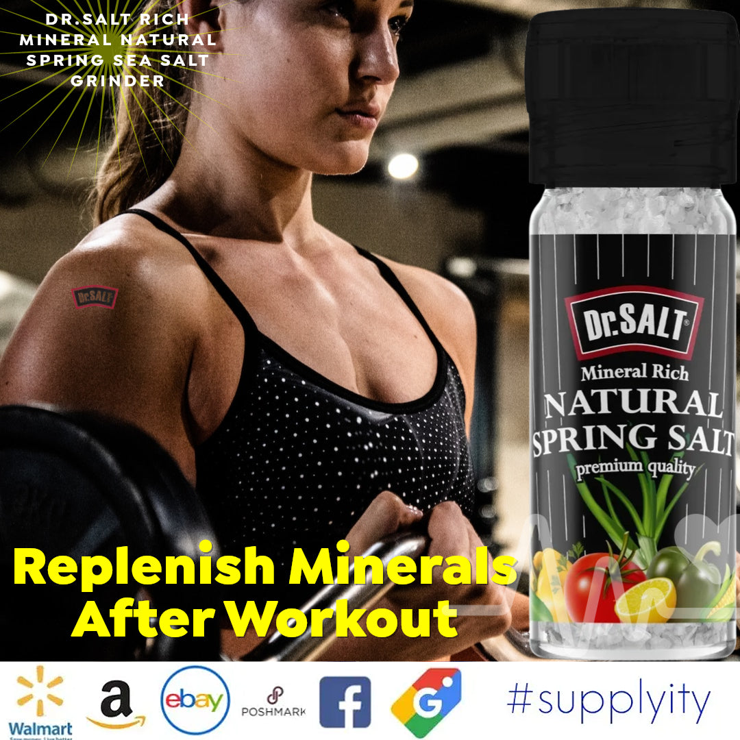 Dr.Salt Rich Mineral Doğal Kaynak Deniz Tuzu Değirmeni Küçük 4 oz