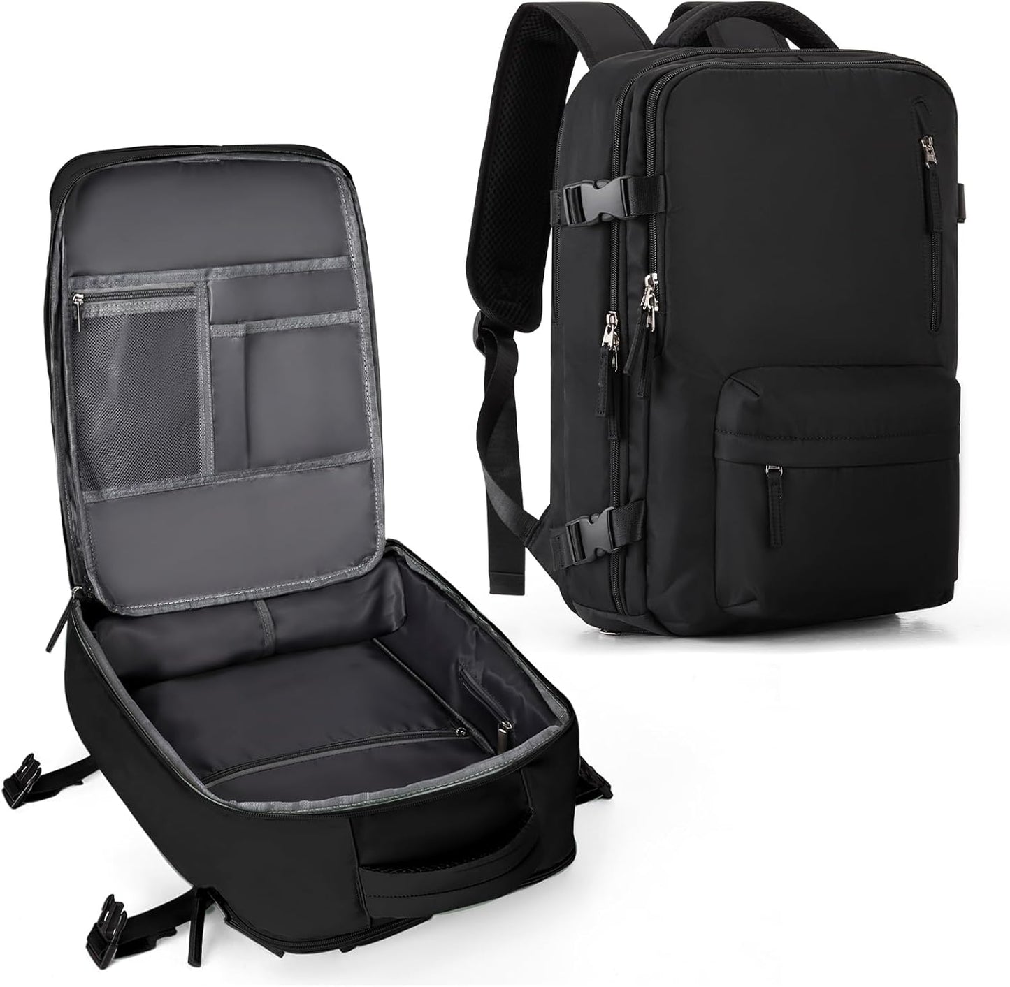 WONHOX Large Travel Backpack Carry on Flight Approved Laptop Work Business Backpack for Women Men Mochila de Viaje