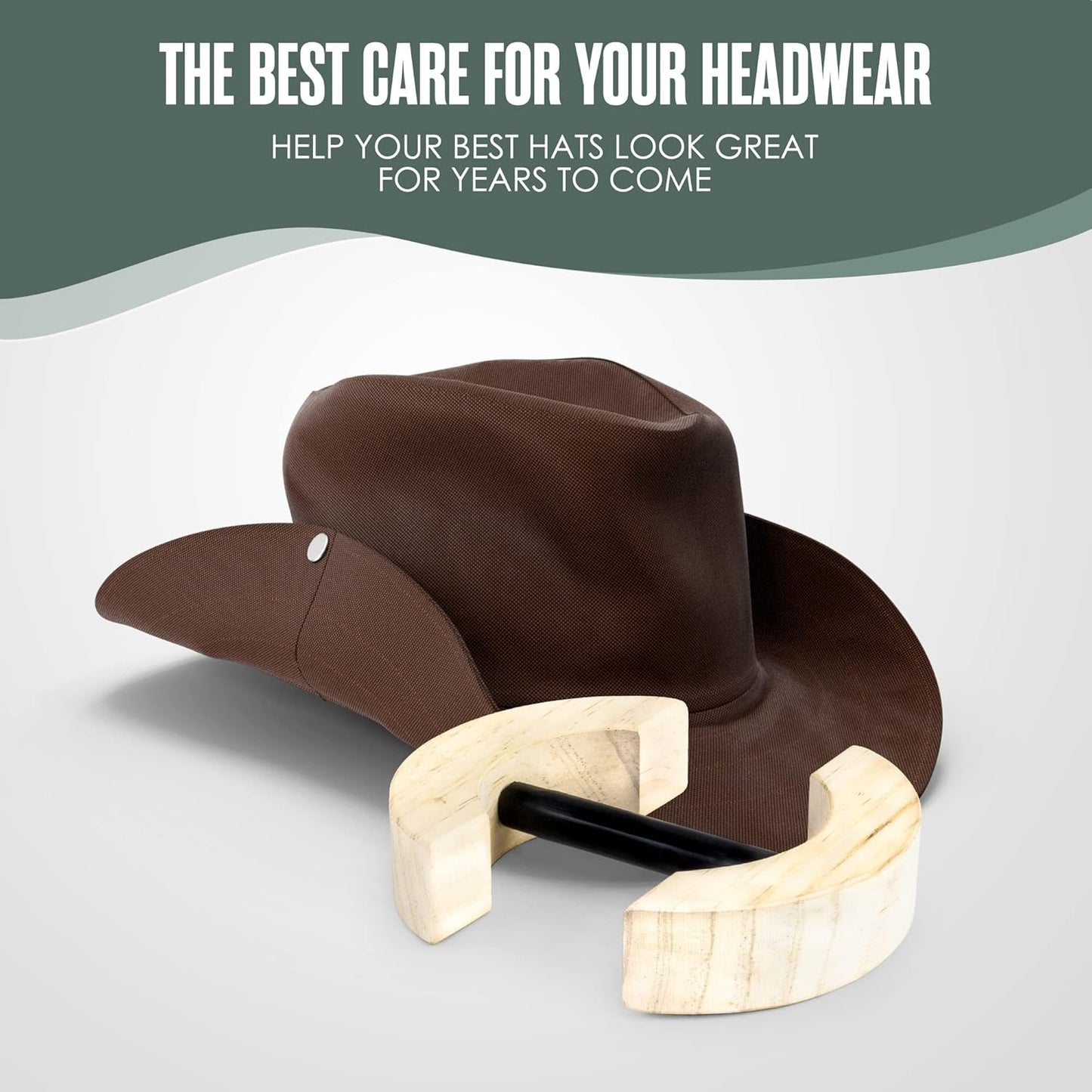 Houseables Hat Stretcher, Fitted Hat Stretcher, Baseball Cap Shaper, Cap Extender, Jack, Sizer, Expander, Resizer, Shaping, Former, Adjustable Wooden Block Spacers for Cowboy, Straw, Fedora, Sombrero