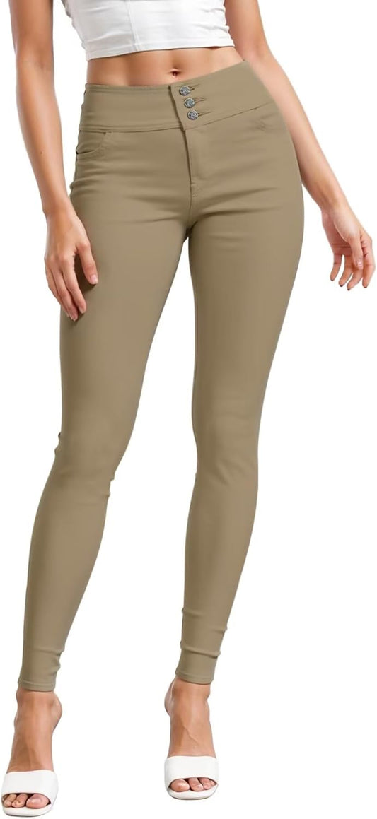 Hybrid & Company Women's Butt Lift Skinny High Waisted V3 Super Comfy Stretch Denim Pants