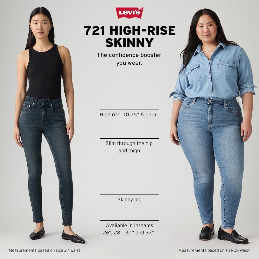 Levi's Women's Premium 721 High Rise Skinny Jeans (Also Available in Plus)