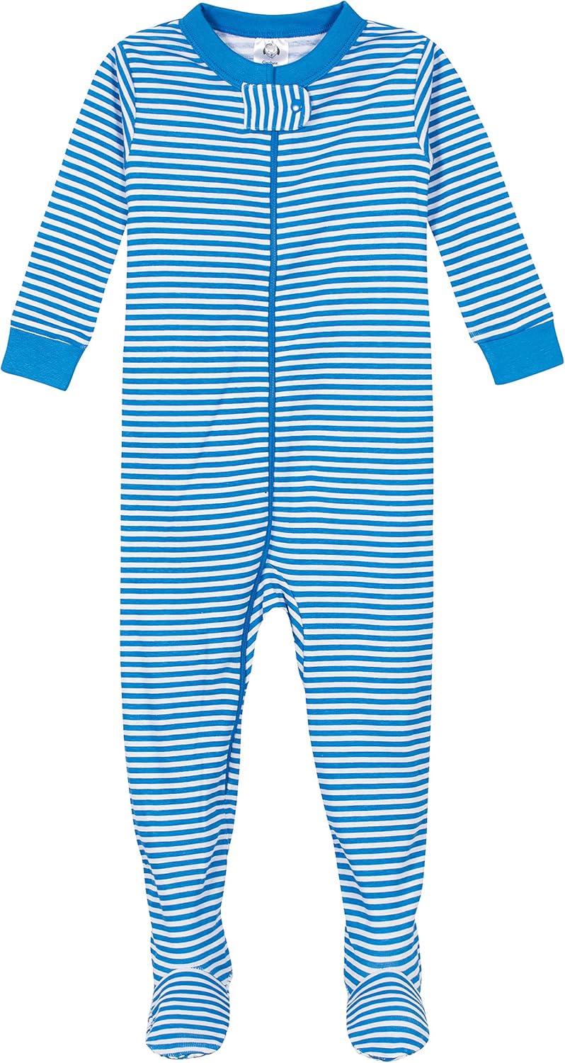 Gerber Boys' 4-Pack Snug Fit Footed Cotton Pajamas