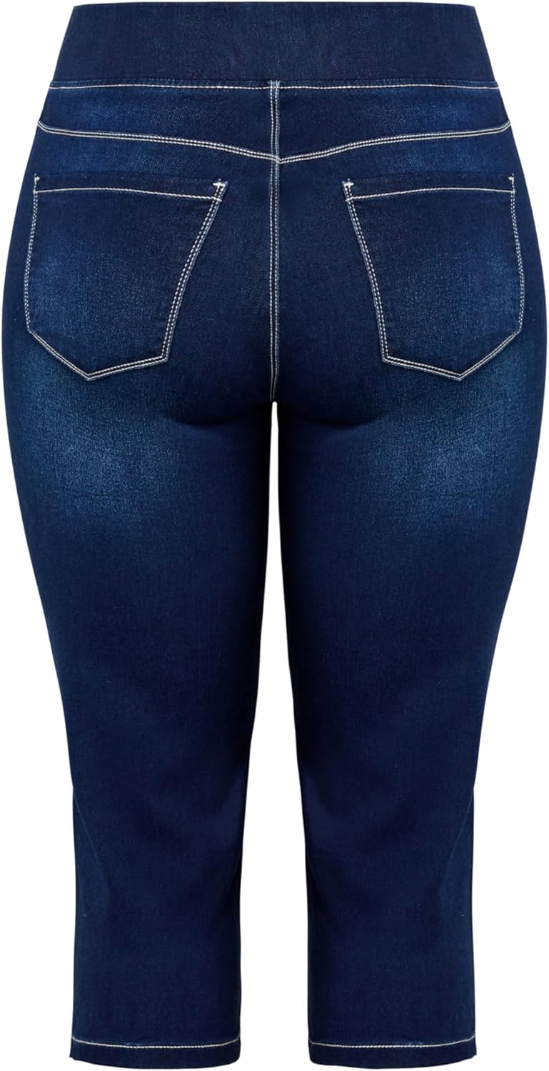 Women's Pull on Cropped Denim Legging