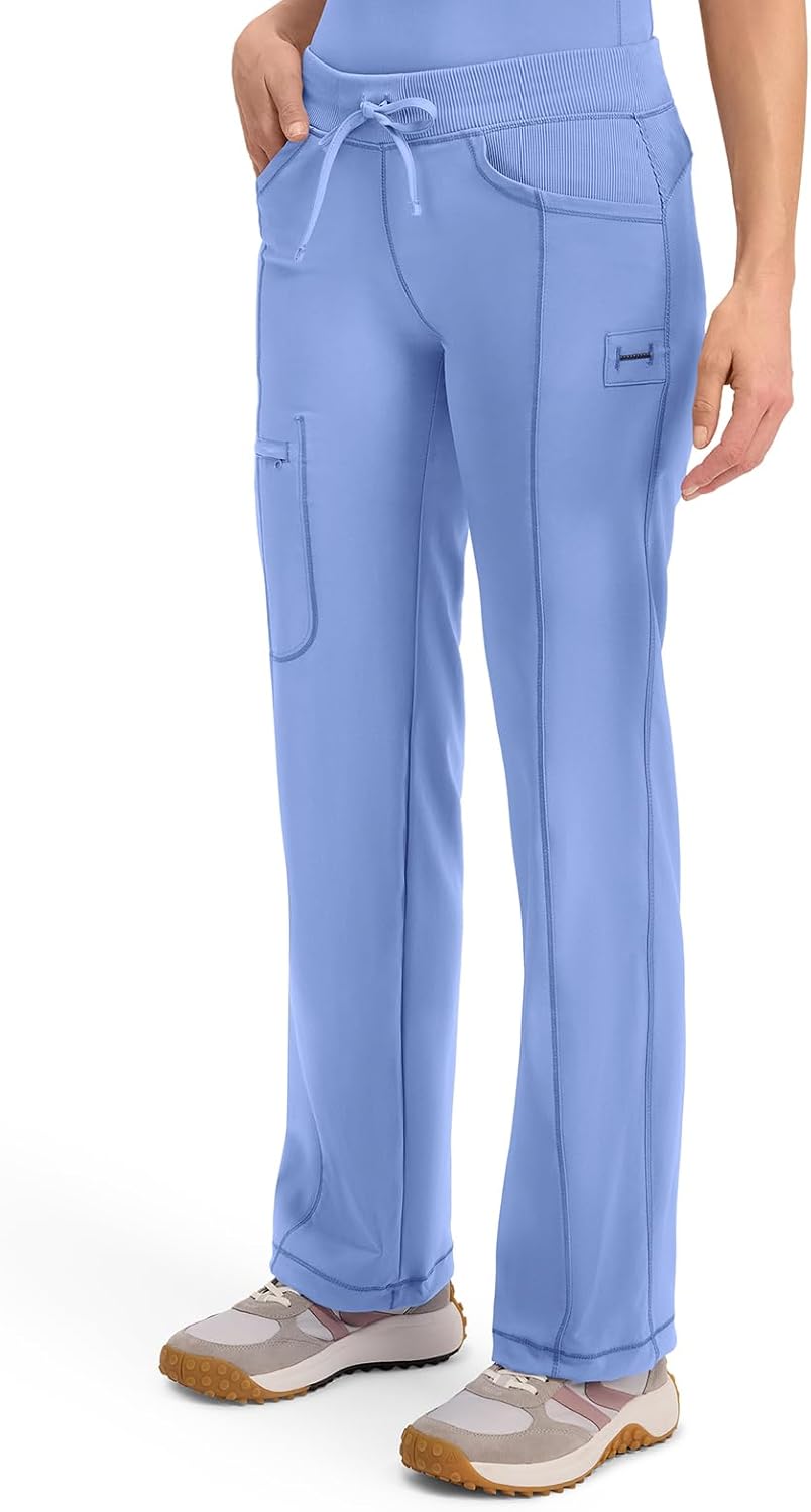 Cherokee Infinity Straight Leg Drawstring Women Scrub Pants 360 Stretch with 4 Pockets 1123A