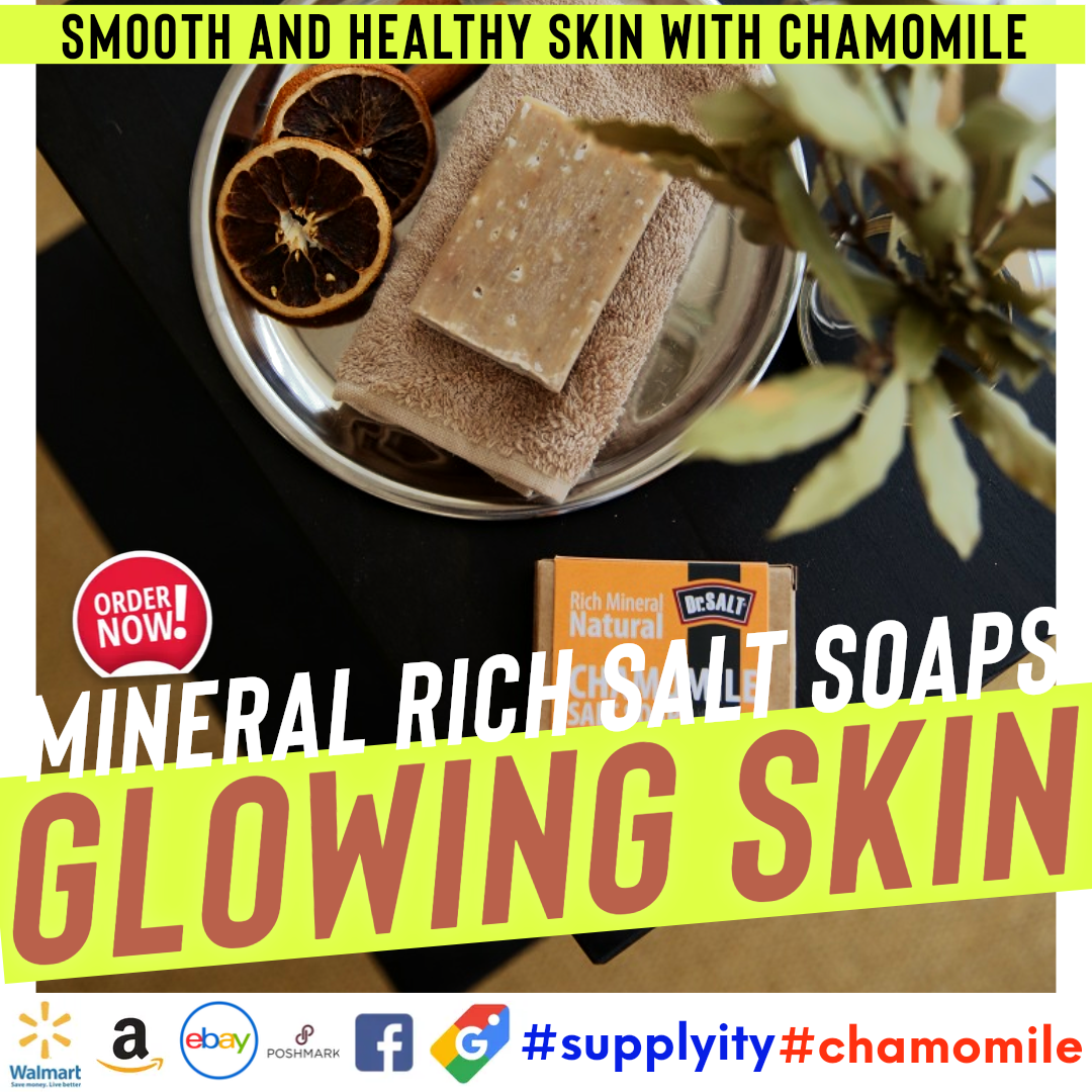 Dr.Salt Rich Mineral Natural Salt Soap (2 Bars) Deep Cleaning, Remove Skin Spots, Healthy