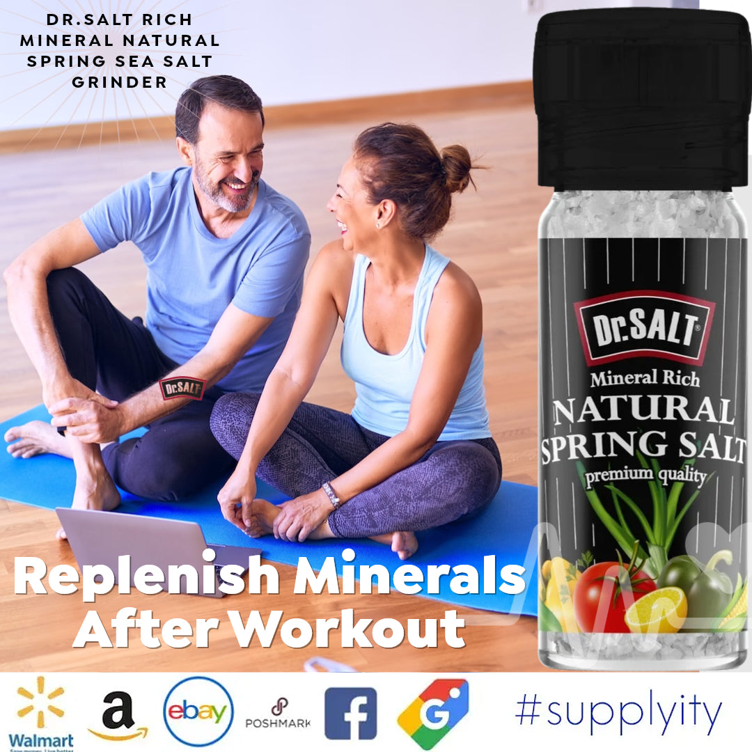 Dr.Salt Rich Mineral Doğal Kaynak Deniz Tuzu Değirmeni Küçük 4 oz