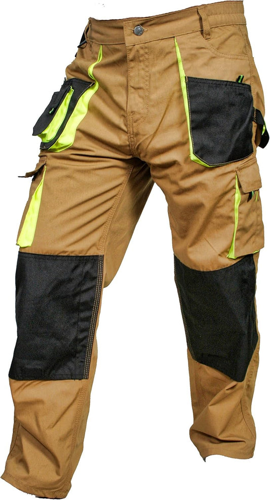 Juicy Trendz Work Trousers for Men - Men's Work Utility & Safety Pants for Construction and Outdoor Activities