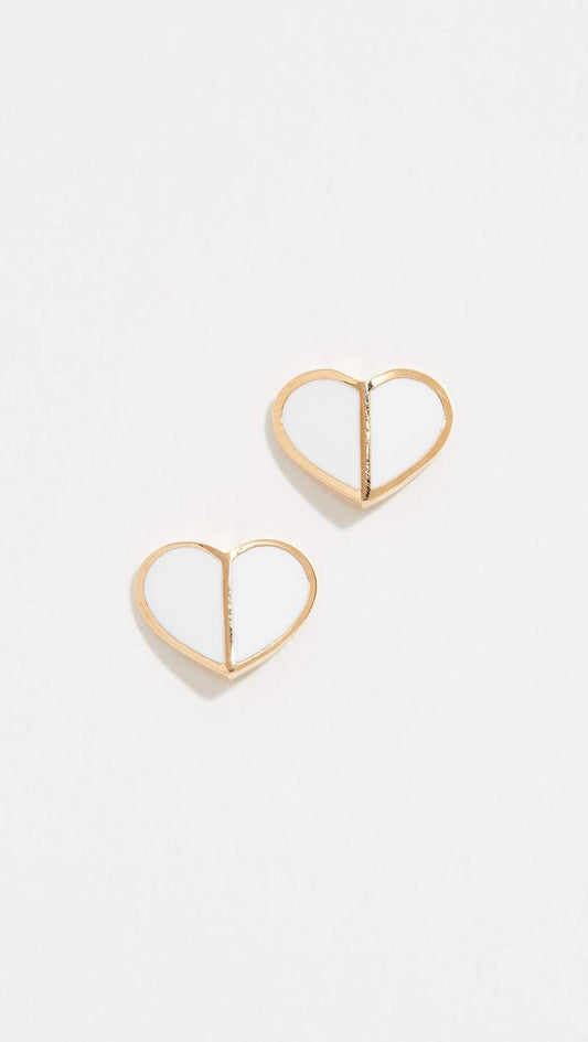 kate spade new york Heritage Spade Small Heart Studs