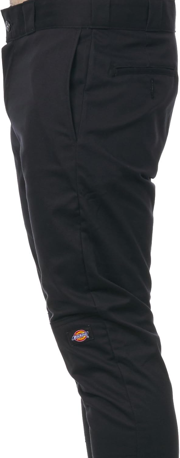 Dickies Men's Skinny Straight Double Knee Work Pants - Durable, Slim Fit, Industrial Uniform & Workwear