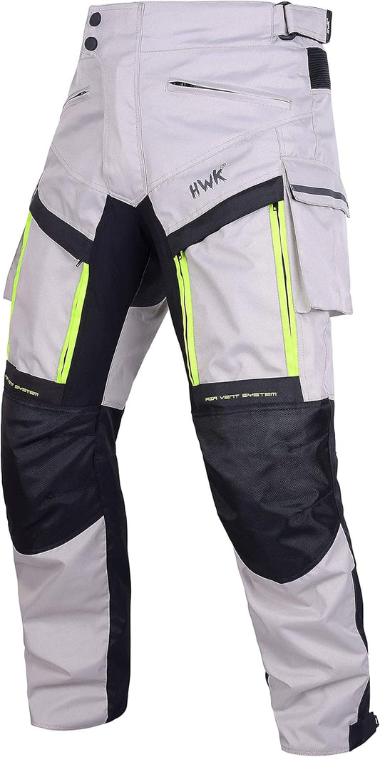 HWK Motorcycle Pants Cargo Pants Work Pants for Men Adventure Hi-Vis All-Purpose