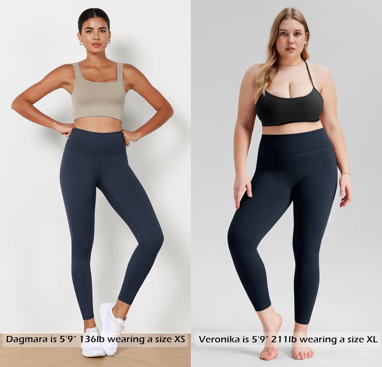 ODODOS Women's High Waist Workout Leggings Tummy Control Yoga Pants - 25" / 28" Inseam, ODLEX Fabric-Stretch, Squat Proof