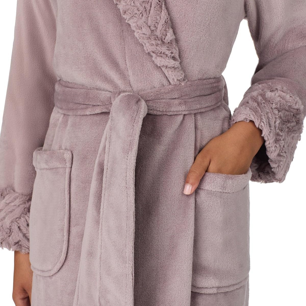 Carole Hochman Women's Shawl Collar Plush Robe