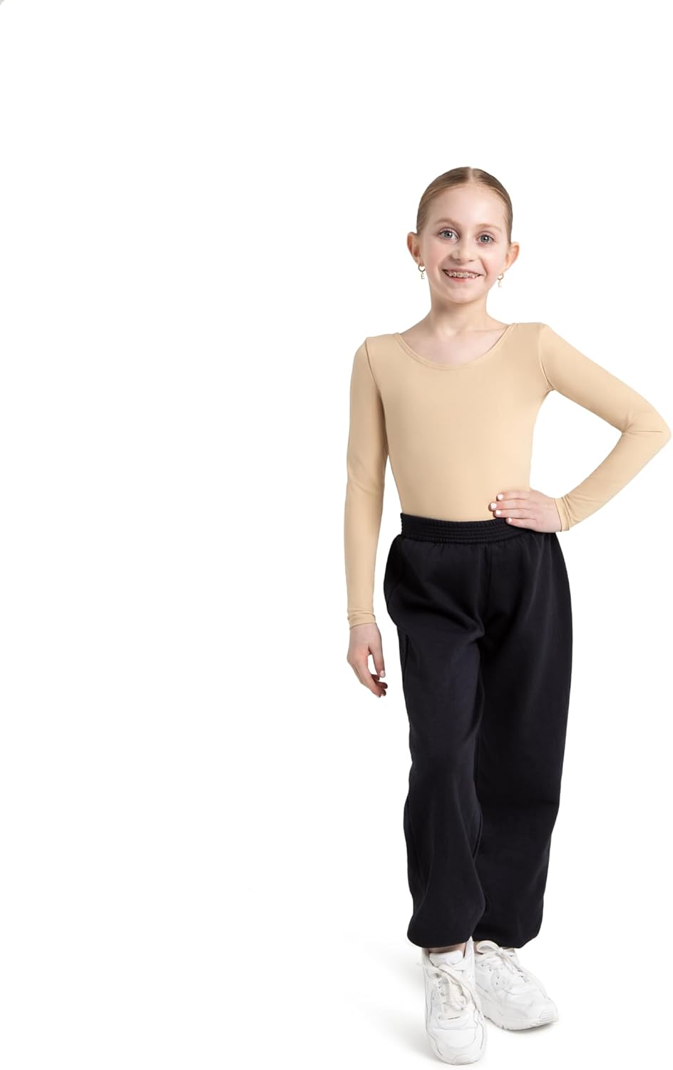 Capezio Girls' Team Basics Long Sleeve Leotard
