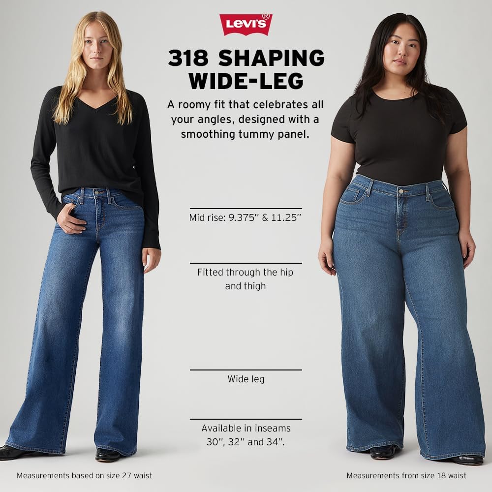 Levi's Women's 318 Shaping Wide-Leg Jeans (Also Available in Plus)