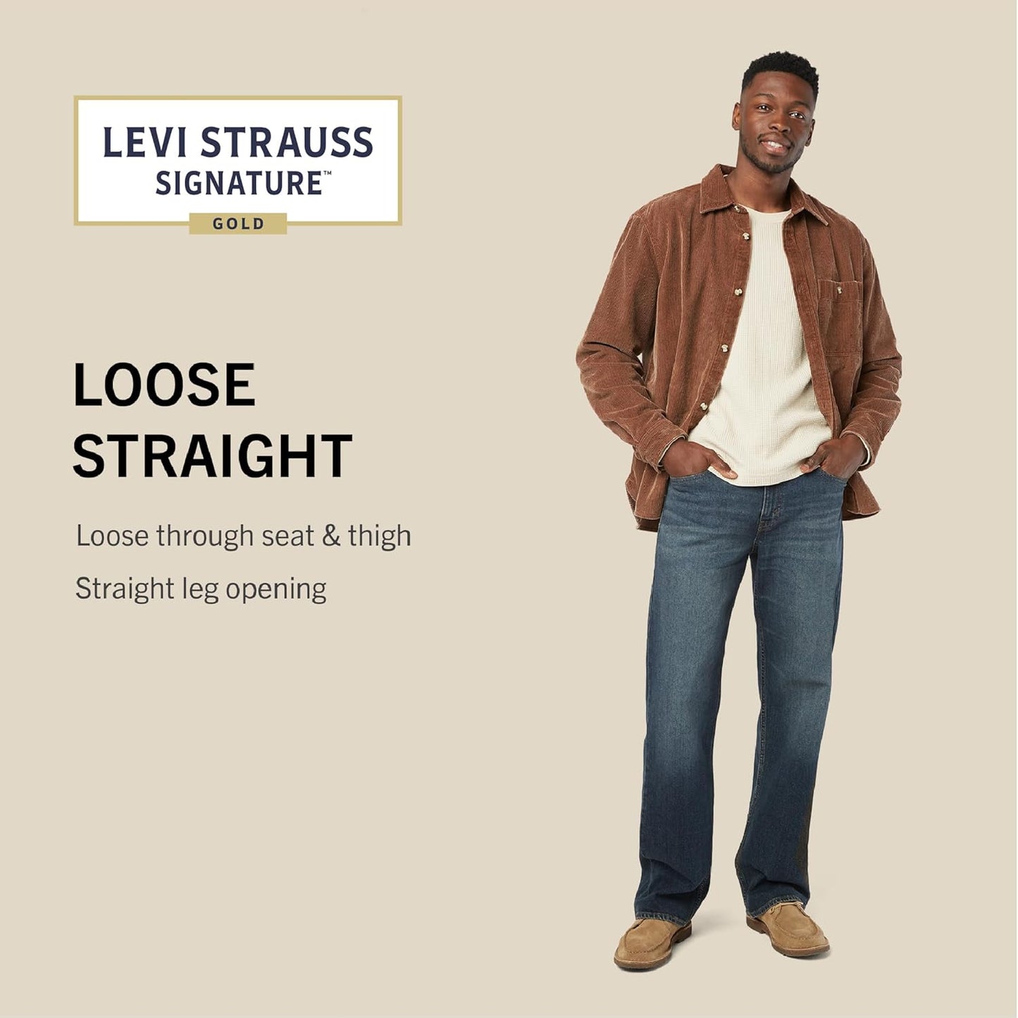 Levi Strauss Signature Gold Men's Loose Fit Jeans