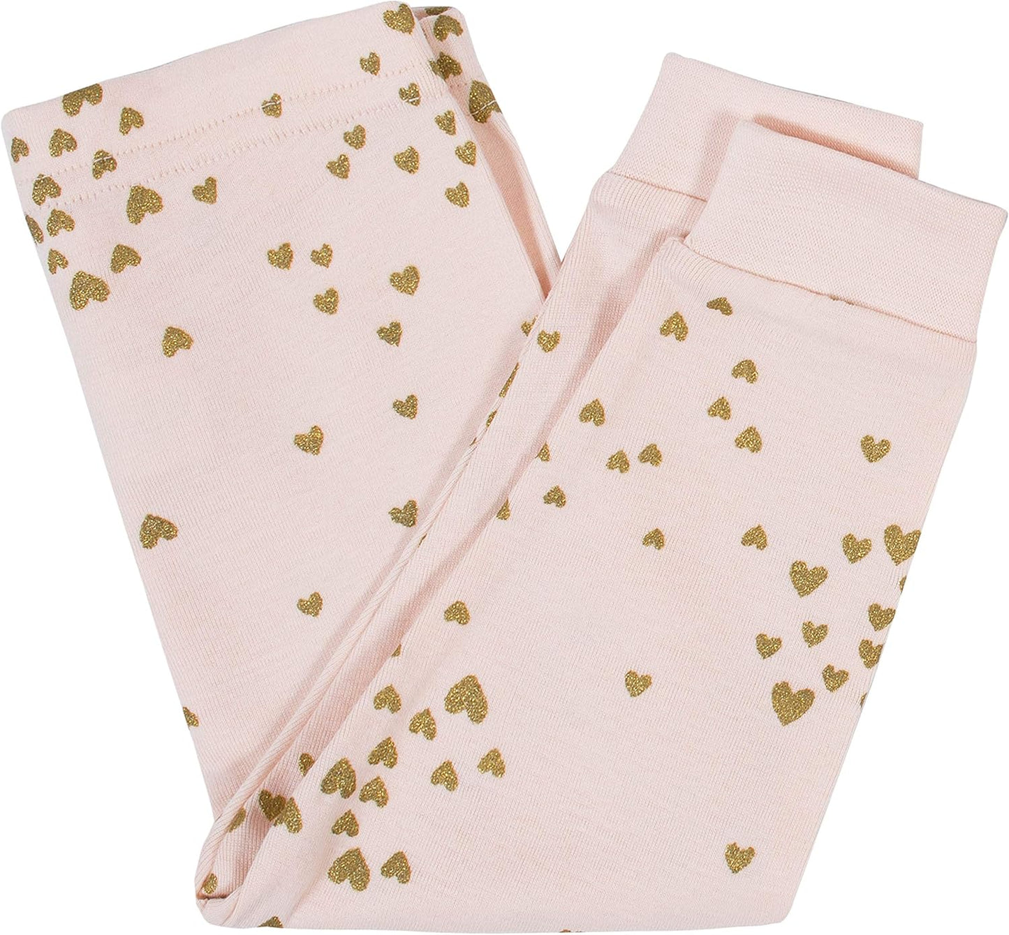 Gerber Baby Girls' Toddler Snug Fit 4-Piece Pajama Set