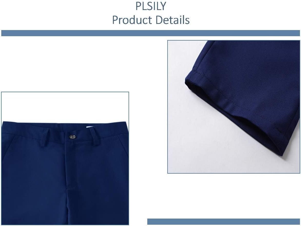 Boys Dress Pants Formal Flat Front Children School Uniform Pants for Boy