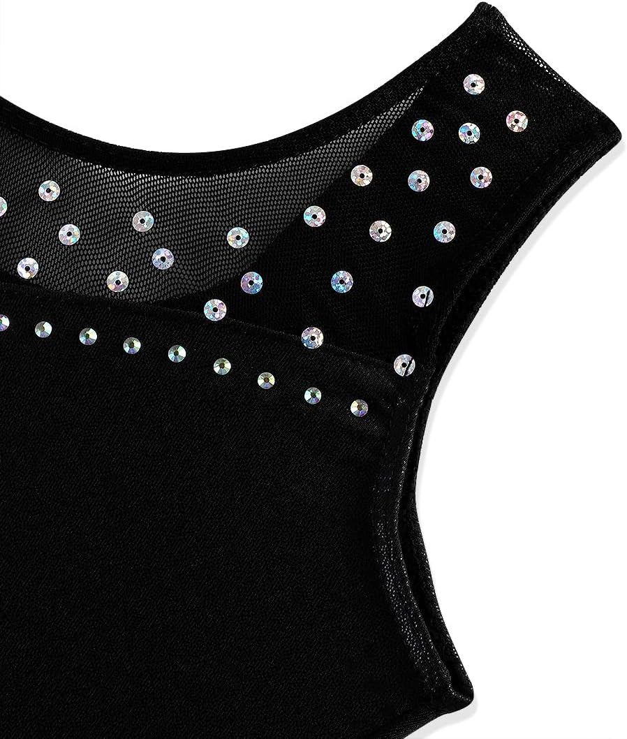 XiaoMoSha Gymnastics Leotards for Girls Toddlers Biketards Dance Unitards Sparkle Snowflake Mermaid Gym Suits