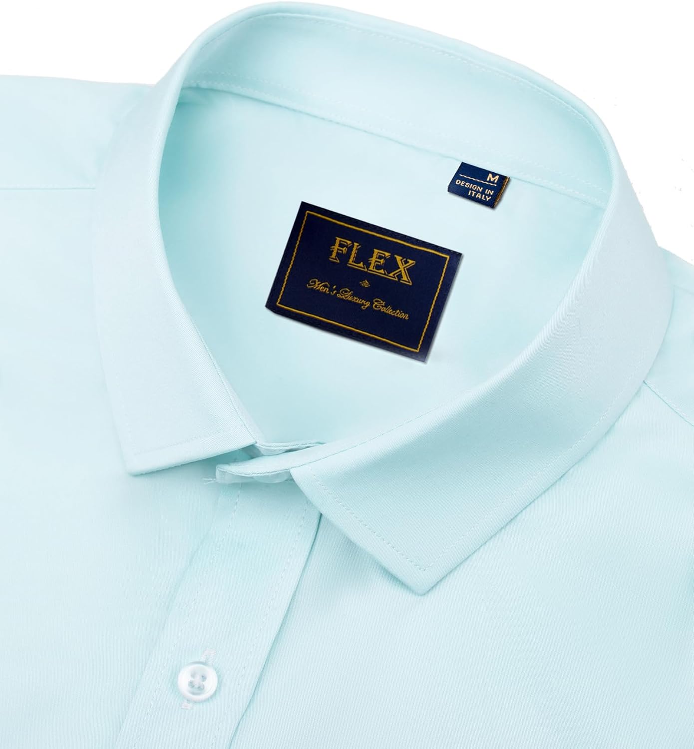 J.VER Men's Dress Shirts Solid Long Sleeve Stretch Wrinkle-Free Formal Shirt Business Casual Button Down Shirts