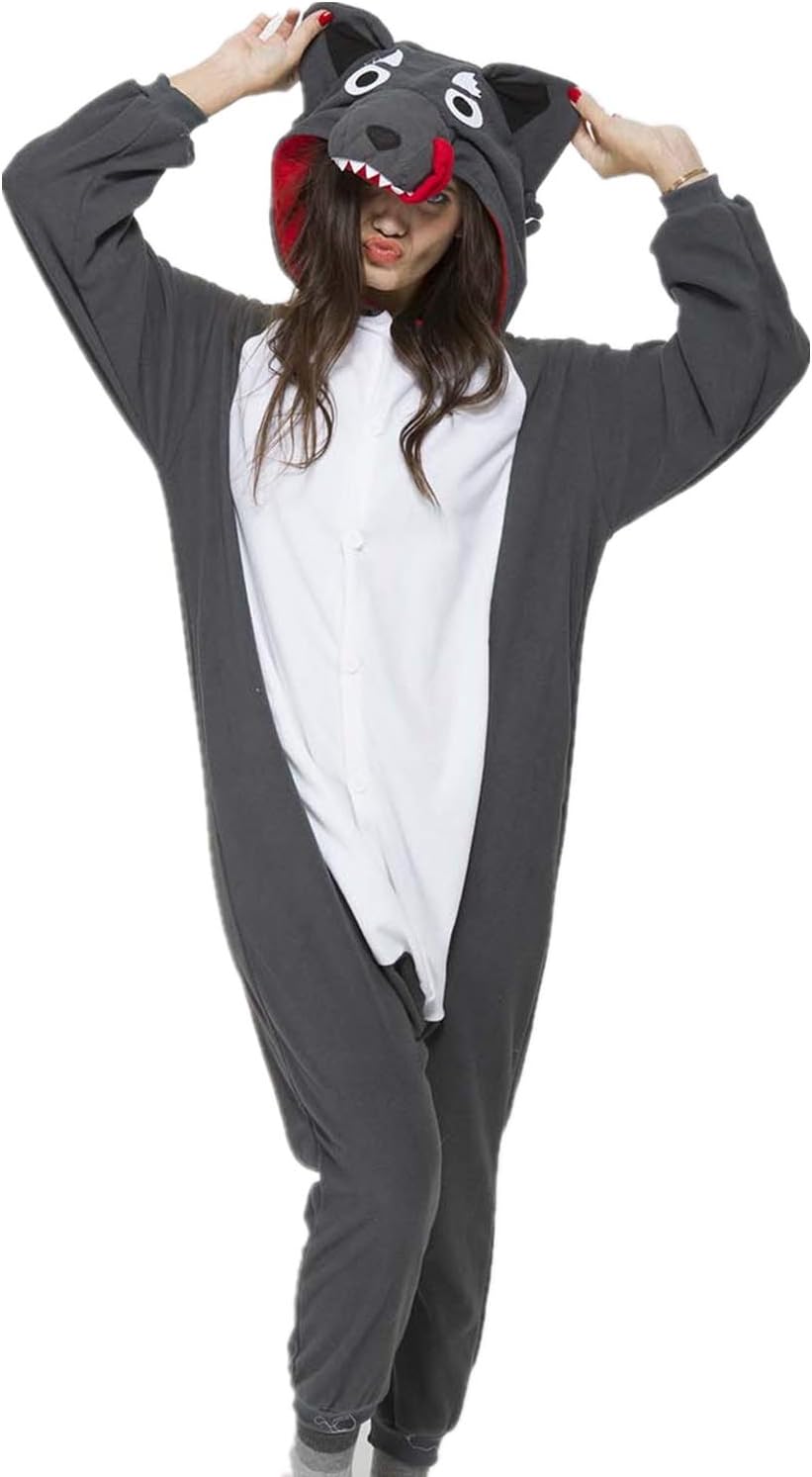 Adult animal pajamas sleepwear, unisex role-playing, one piece sleepwear, Christmas and Halloween costume