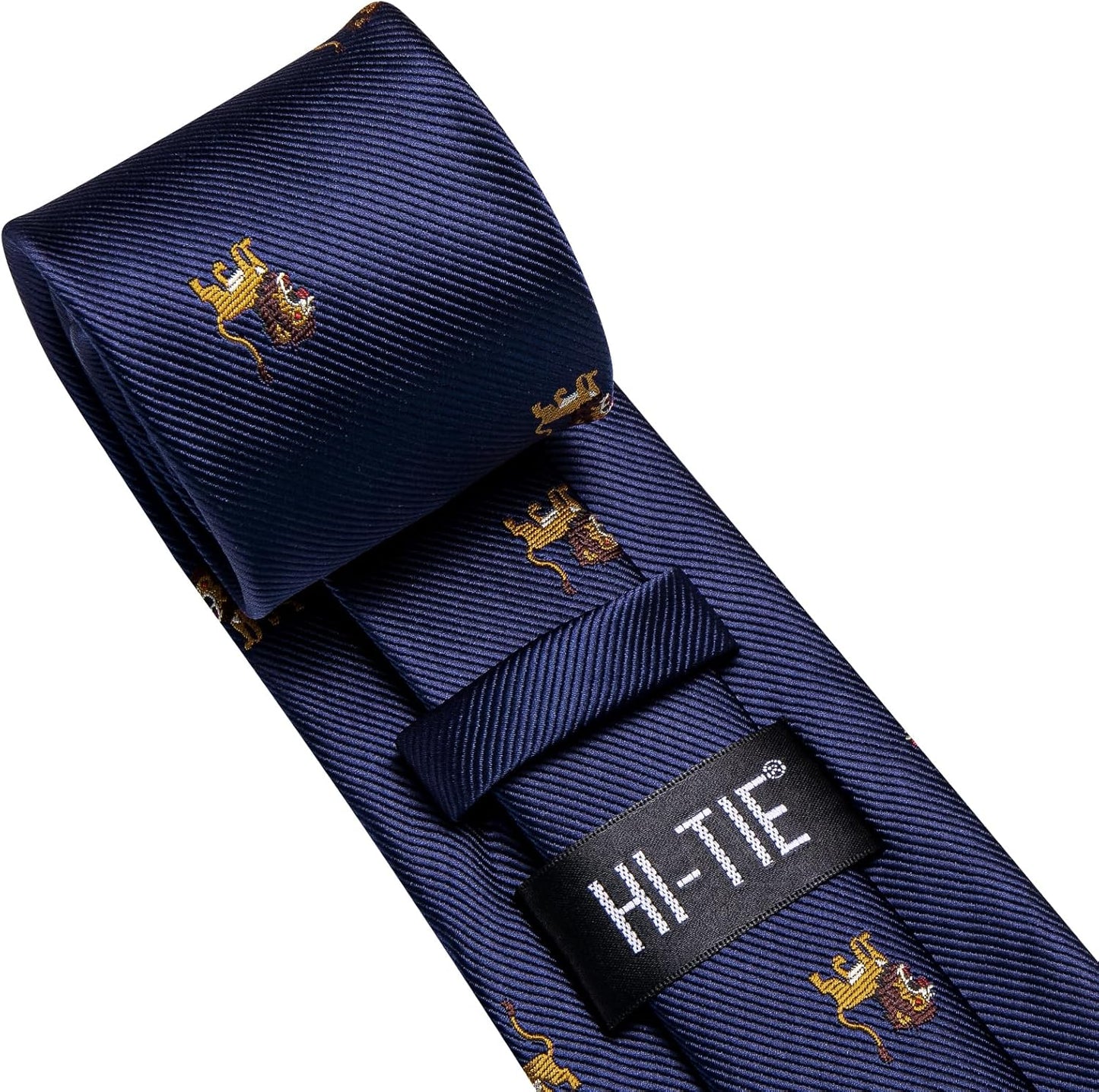 Hi-Tie Men's Tie Sets Silk Paisley Striped Necktie Pocket Square Cuff-links Sets Wedding Business Holiday