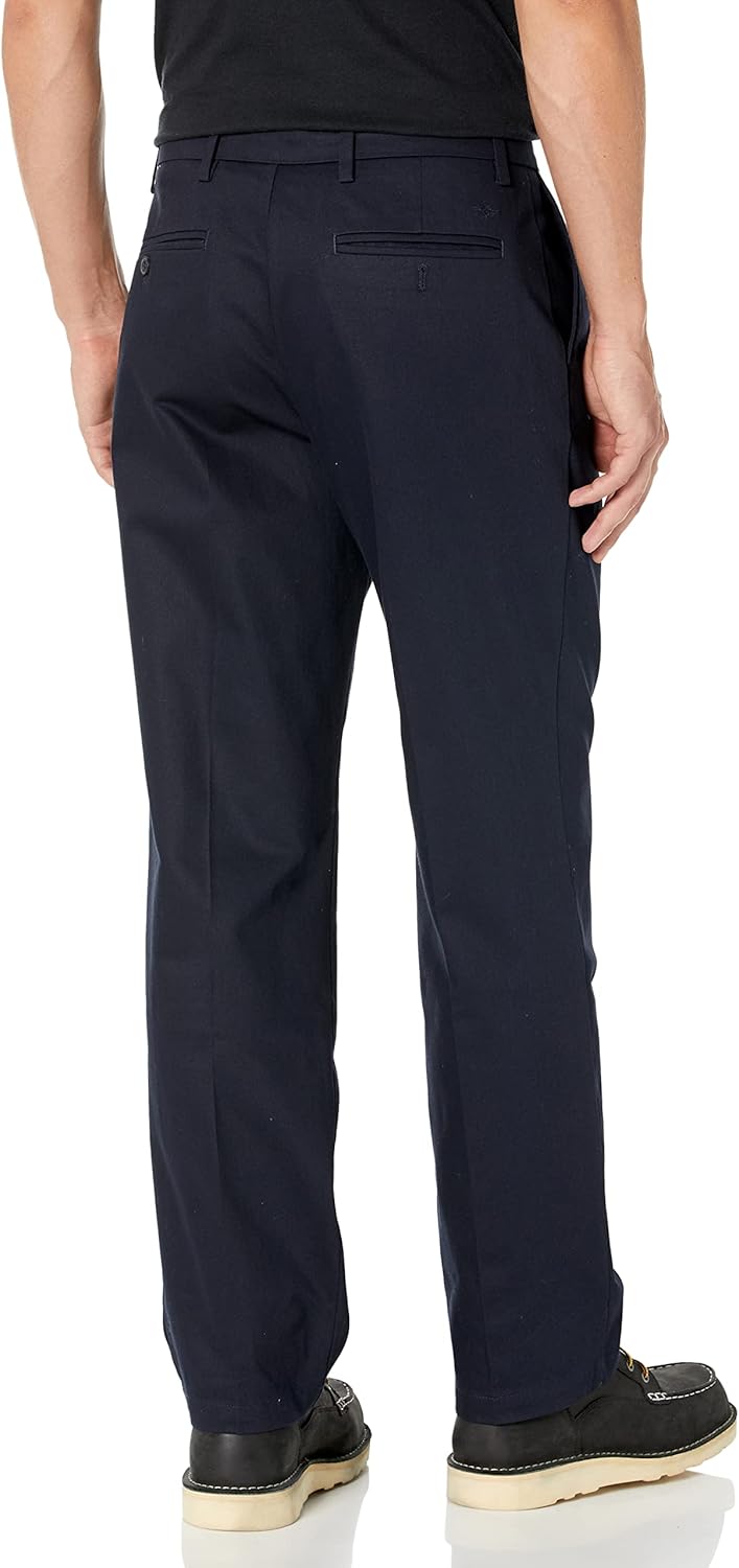 Dockers Men's Classic Fit Signature Lux Cotton Stretch Pants-Pleated (Regular and Big & Tall)