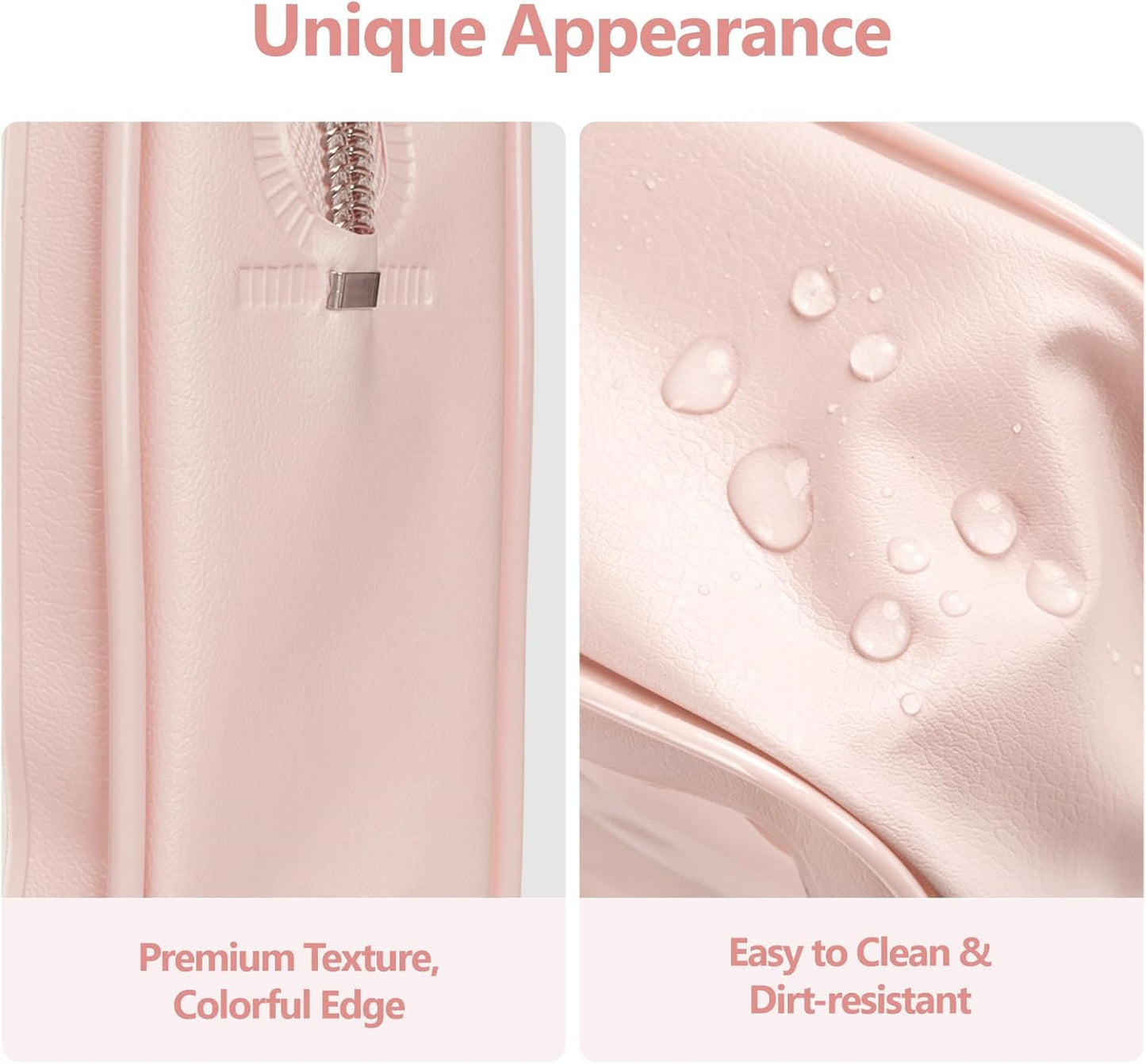 PACKISM TSA Approved Toiletry Bag - Upgrade Color-Edged Clear Makeup Bags, Clear Toiletry Bags For Traveling Fits Various Storage Needs