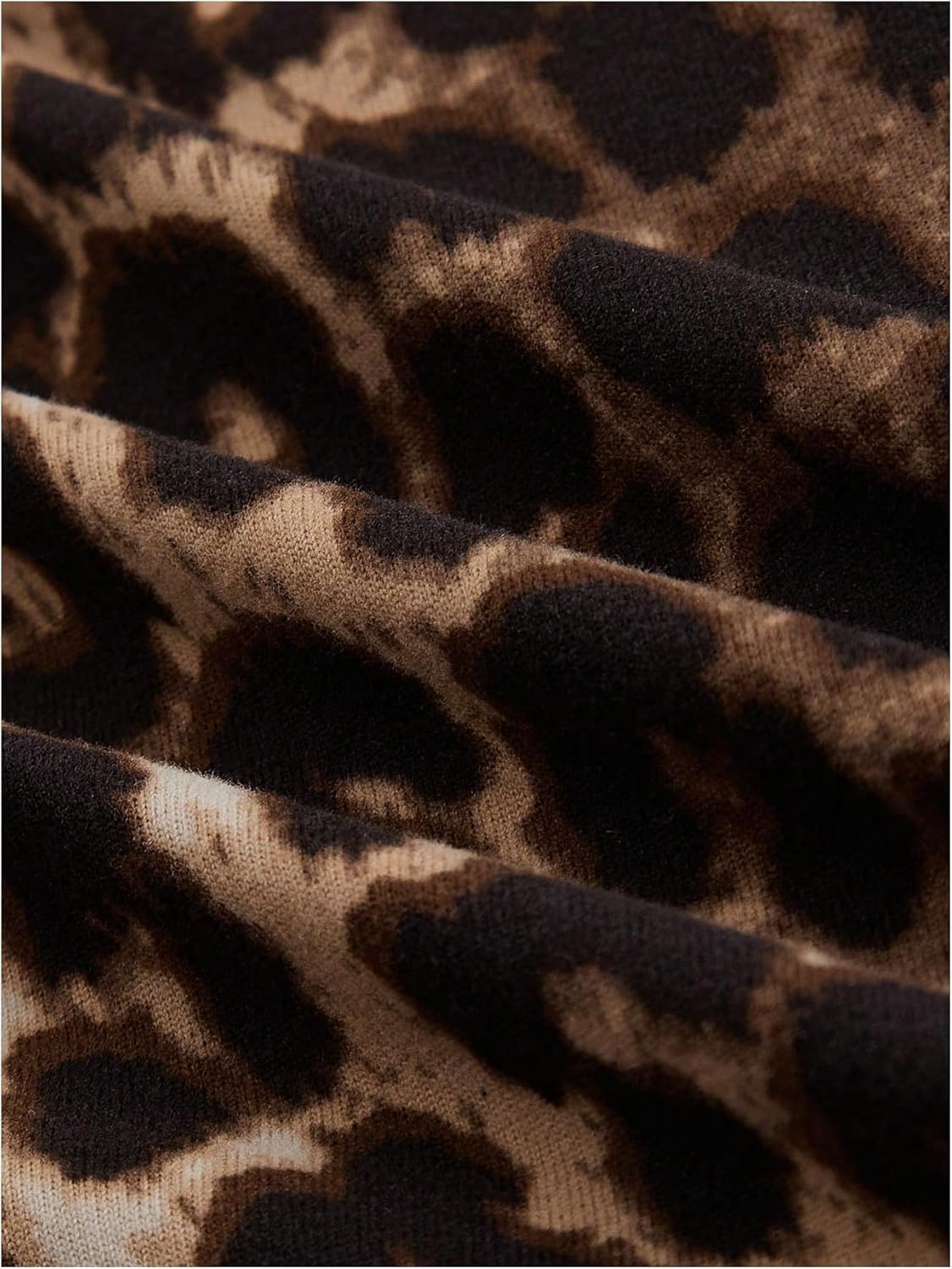 Floerns Women's Y2K Leopard Asymmetrical Neck T Shirt Sleeveless Cheetah Ruched Tee Shirts